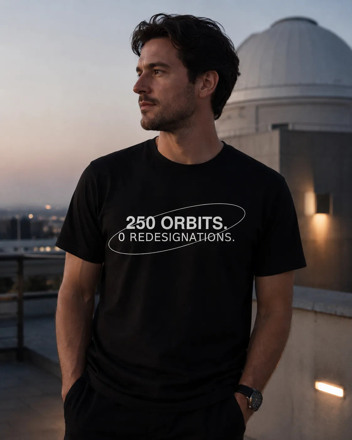 250 Orbits Tee – America 250th Anniversary | Minimalist Patriotic Shirt 2026